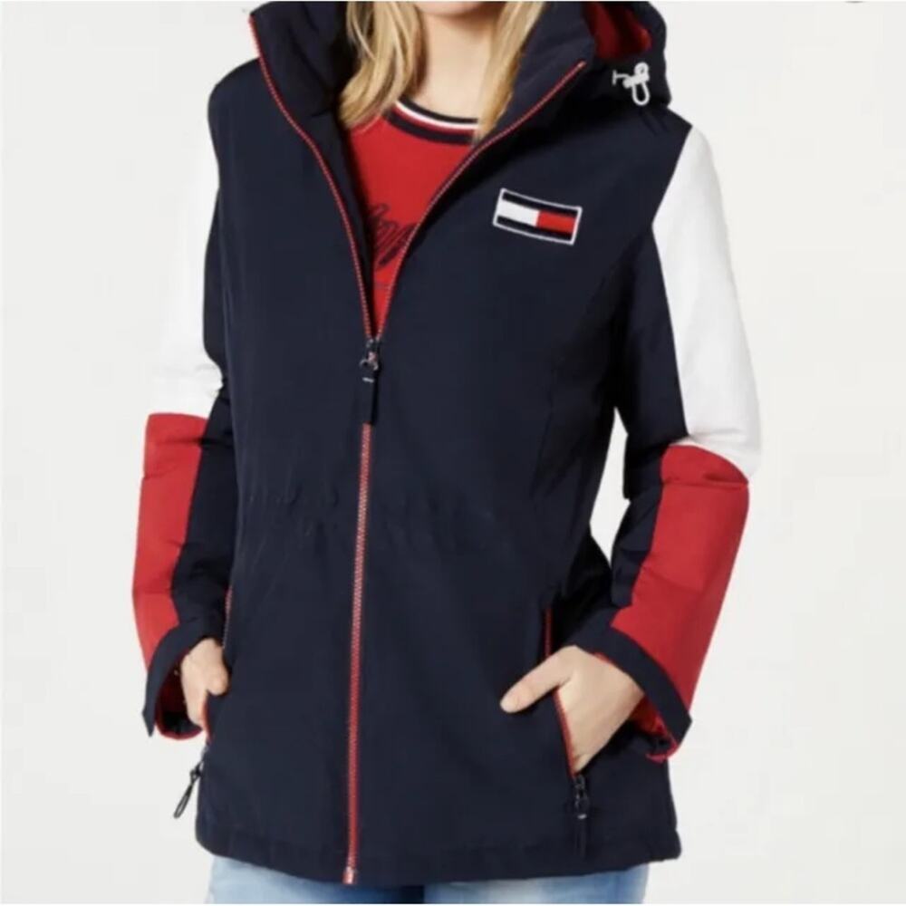 Tommy Hillfiger Color Block Large Logo Jacket Size S